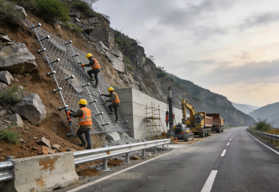 连山公路道路护坡